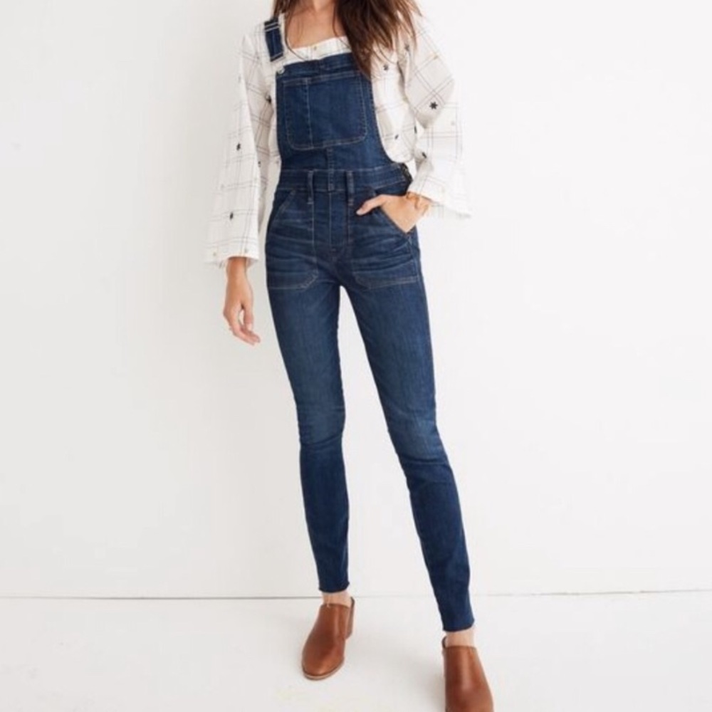 Madewell skinny overalls